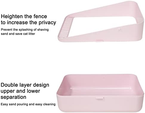 Sfozstra Small Cat Litter Box: Removable Tray - Image 5