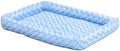 QuietTime by MidWest 24" Dog Crate Bolster Bed, Fashion Blue, Small Breeds by MidWestHomesForPets