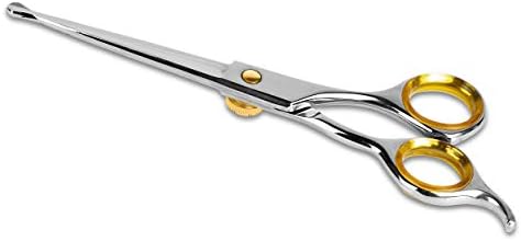 Sharf Dog Grooming Scissors, Safety Round Tip Straight Shears, 6.5 Inch - Image 4