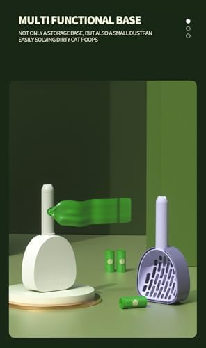 Cat Litter Scoop with Holder and Refill Bags, Mess-Free Cat Litter Scooper - Image 4