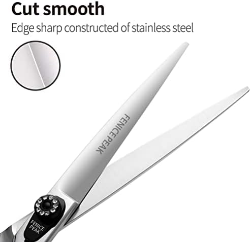7.0'' Dog Straight Scissors For Grooming Pet Hair Cutting Shears 440C Stainless - Image 2