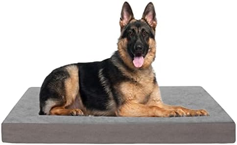 Jumbo Dog Bed for Large Dogs, Orthopedic Memory Foam Pet Bed, Washable Dog by ABETTERLIFEWITHPET