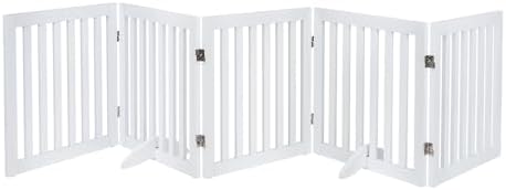 unipaws 24”H Free Standing Pet Gate by unipaws