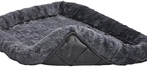 MidWest Homes for Pets QuietTime Dog Bed – Gray Faux Fur Bolster, Ultra-Soft - Image 4