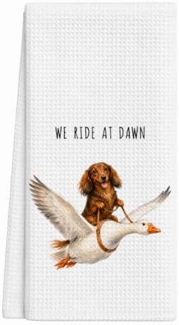 Long Haired Dachshund Kitchen Towels, Cute Towel by DTLGTG