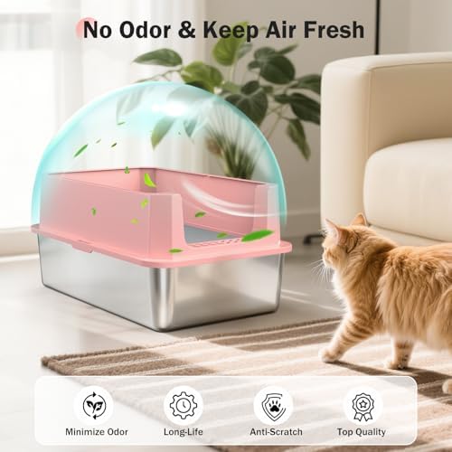 Stainless Steel Litter Box, Extra Large Litter Boxes - Image 5