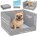 BoYata Dog Litter Box with High Walls, Foldable Dog Pee Pad Holder Indoor by Boyata