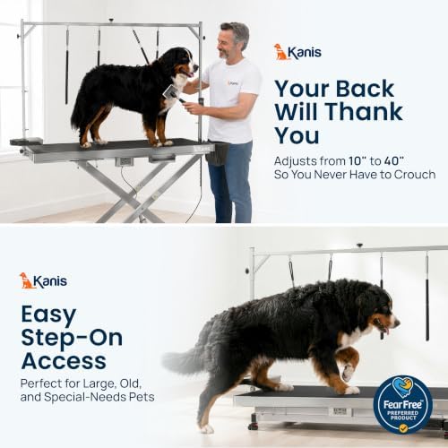 KANIS 60" Professional Electric Dog Grooming Table, 304 Steel, Heavy Duty - Image 2