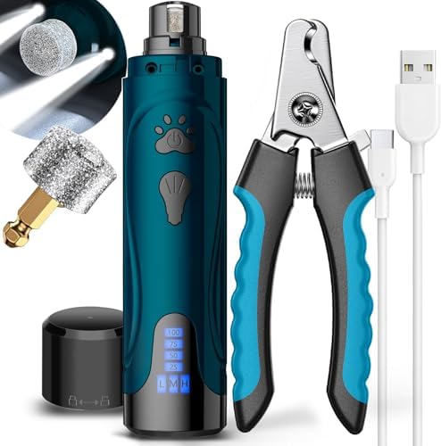 YABIFE Super Quiet Dog Nail Grinder & Clippers Kit by Yabife