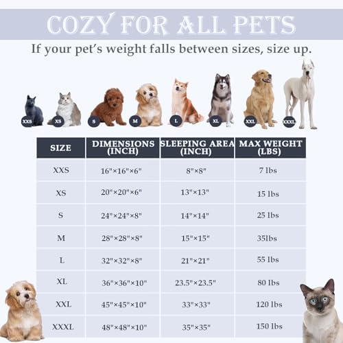 Washable Calming Dog & Cat Bed for Ultra Large Small Medium Size Pet - Image 4
