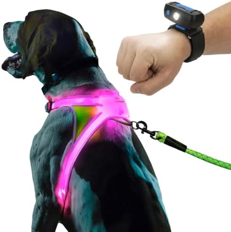 noxgear LightHound Light Up Reflective Dog Harness and Wrist Light by Noxgear