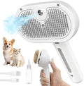 Dog Brush for Shedding, 3 in 1 Self Cleaning Steam Dog Brush by Herokitty