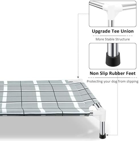 Elevated Dog Bed, Raised Cooling Lifted Dog Cot - Image 2