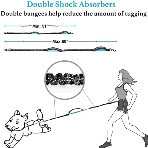 iYoShop Retractable Hands Free Dog Leash, 8-25 lbs - Image 5