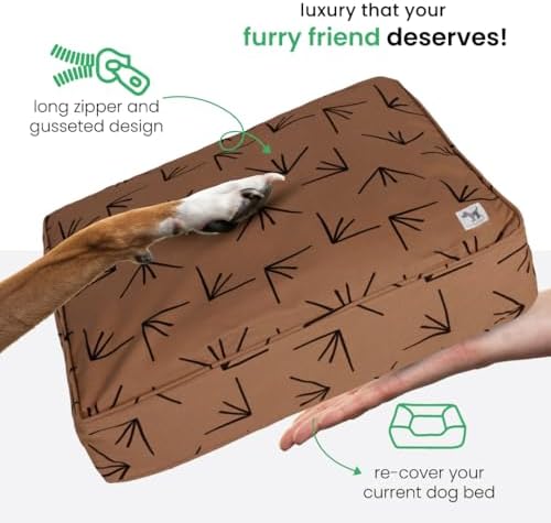 Molly Mutt Brown & Black Dog Bed Cover, Non-Toxic & 100% Cotton - Image 5
