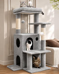 Globlazer Cat Tree Tower for Indoor Cats Large Adult, Light Grey by Globlazer