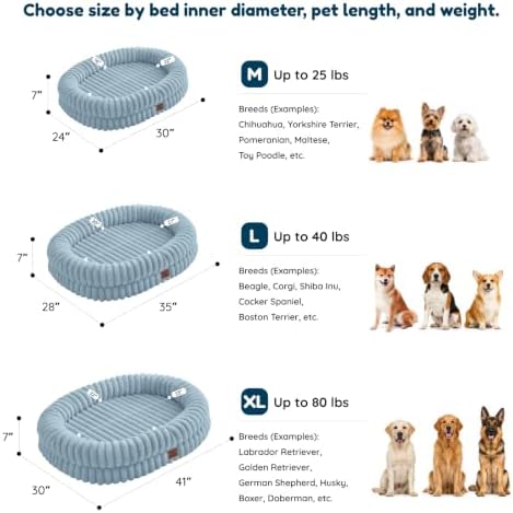 ChiXnuggle Orthopedic Dog Bed, Washable Cover, Faux Fur Bolster Pet Couch - Image 2