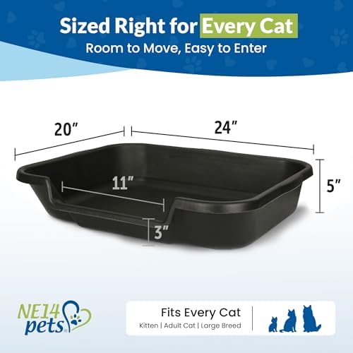 KittyGoHere Senior Cat Litter Box, Large Litter Pan - Image 6
