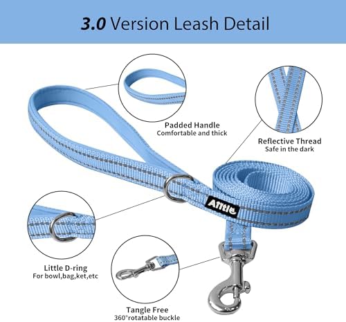 AIITLE Dog Harness and Leash Set, Step-in Puppy Pet Vest, Pure Blue M - Image 5