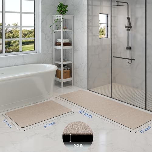 Bathroom Mat Rugs Sets 2 Piece Stone Bath Mats - Image 2