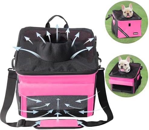 Pet Carrier Bicycle Basket Bag Pet Carrier/Booster Backpack - Image 3