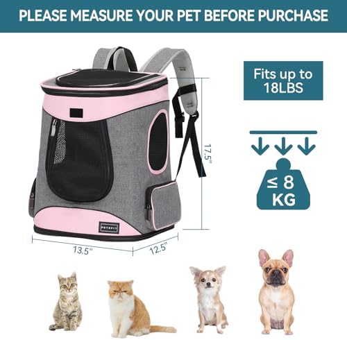 Petsfit Dog and Cat Backpack Carrier, Padded Waist Support - Image 2