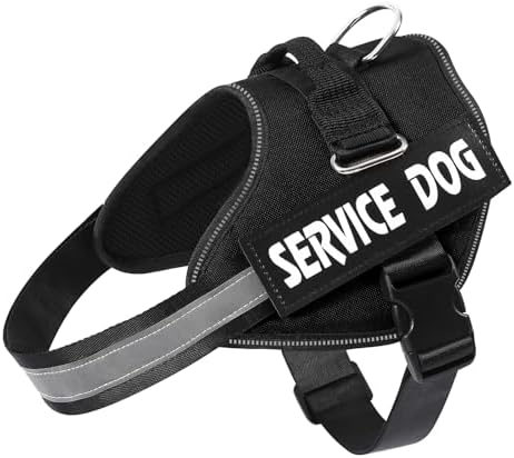 MUMUPET Service Dog Vest, No Pull & Reflective Dog Harness by mumupet