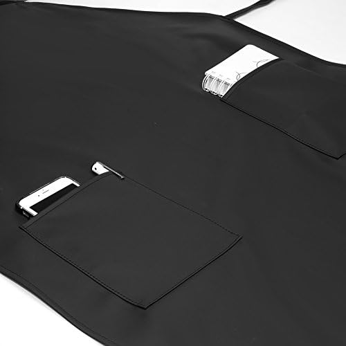 Waterproof Rubber Vinyl Adjustable Dishwasher Apron w/ 2 Pockets Work Apron - Image 6