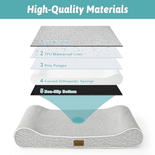 COZY KISS Orthopedic Dog Bed, for Extra Large Dogs up to 140 lbs - Image 3