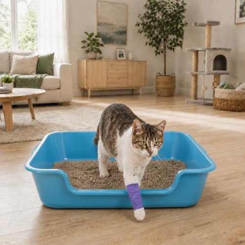 Extra Large Low Entry ABS Cat Litter Box, 2 Pack - Image 3