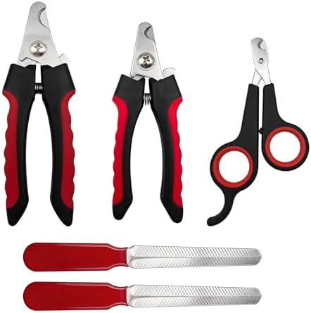 5Pcs Dogs and Cats Grooming Nail Clippers Kit Pet Claws Nail Clipper Trimmers by DAOGUAUNG