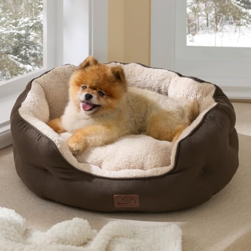 Bedsure Small Dog Bed Washable, Round Cat Beds - Image 7