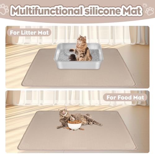 Silicone Cat Litter Mat for Litter Box 40”x28” Large Cat Mat - Image 6