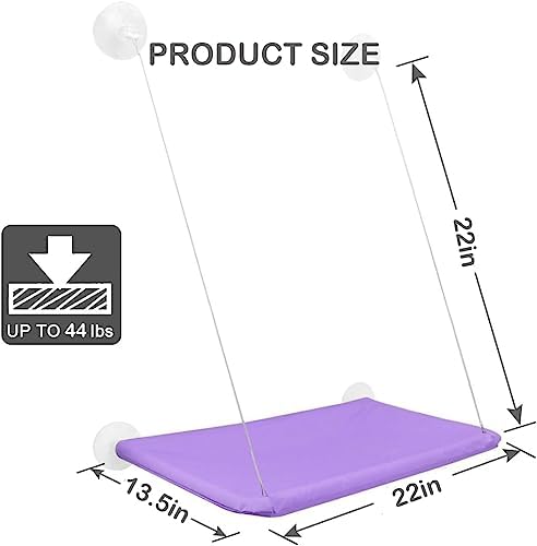 Cat Hammock - Window Bed with Suction Cups, Space Saving Indoor Cat Seat - Image 3