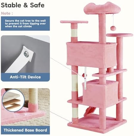 DUMOS 54-inch Cat Tree Tower - Image 4