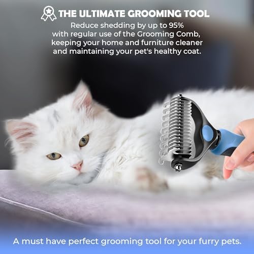 Undercoat Rake for Dogs & Cats, Dematting Comb - Image 6