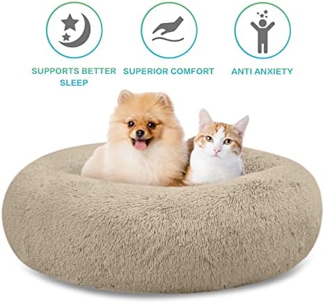 SAVFOX 23 inches Calming Donut Dog Bed - Image 4