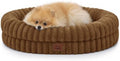 ChiXnuggle Orthopedic Dog Bed, Washable Cover, Faux Fur Bolster Pet Couch by SnuggleUpPawsDown
