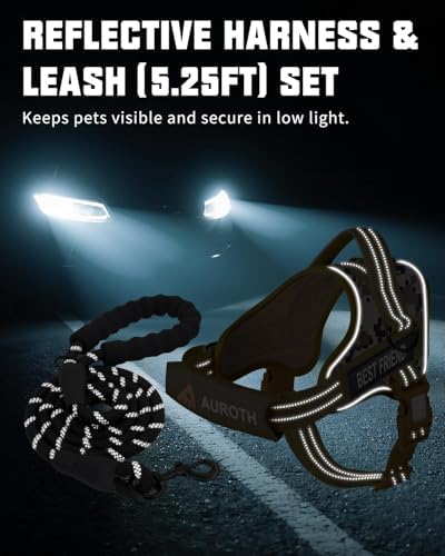 AUROTH Dog Harness for Large Dogs No Pull Tactical Harness and Leash Set - Image 5