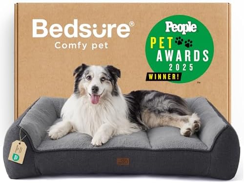 Bedsure SupportMax® Extra Thick Orthopedic XL Dog Beds Large Sized Dog by BEDSURE