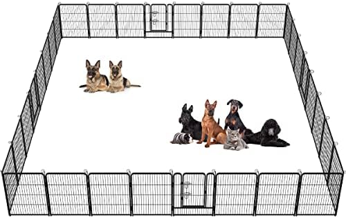 BestPet | Dog Playpen | 32", 32 Panels | Heavy Duty Metal Pet Exercise Pen by BestPet