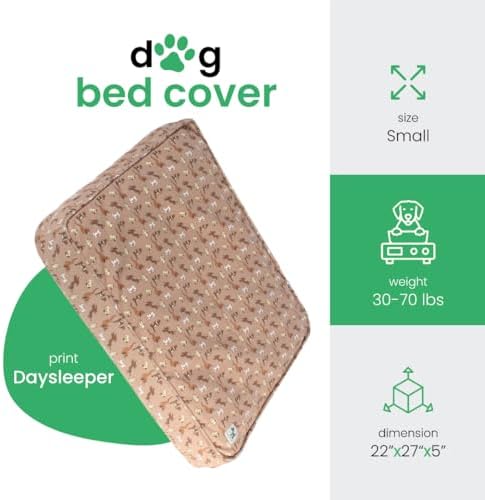 Molly Mutt Washable Dog Bed Cover, Cotton Dog Bed Cover, Daysleeper - Image 2