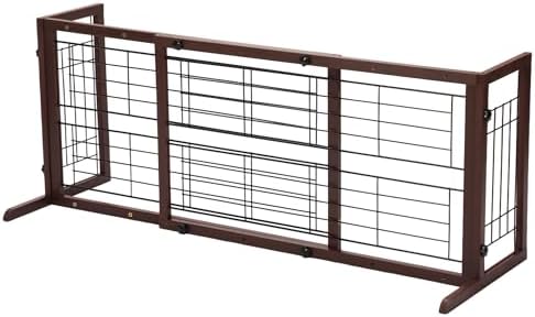 Coziwow 38-67" Freestanding Adjustable Dog Gate, No Drilling by COZIWOW