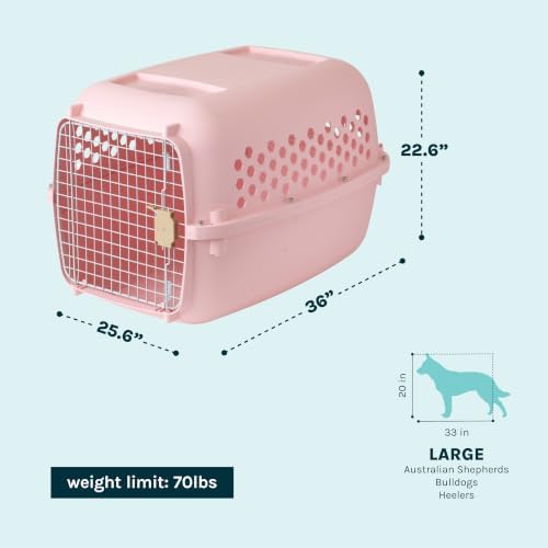 SportPet 36” Large Front Load Hard Sided Pet Carrier Kennel – Secure Portable - Image 3