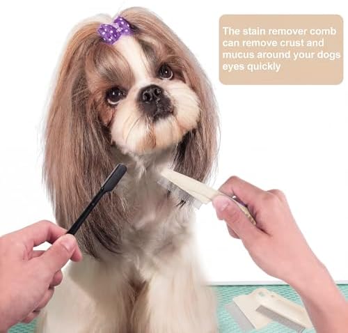 Fullhawl 5 Pcs Dog Eye Combs Tear Stain Remover Combs - Image 4