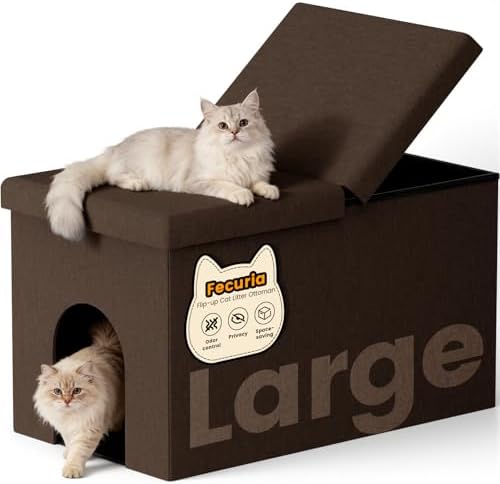 3-in-1 Cat Litter Box Enclosure by Fecuria