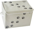 Feline Ruff Large Dog Toys Storage Box. 16" x 12" inch Pet Toy Storage Basket by Feline+Ruff