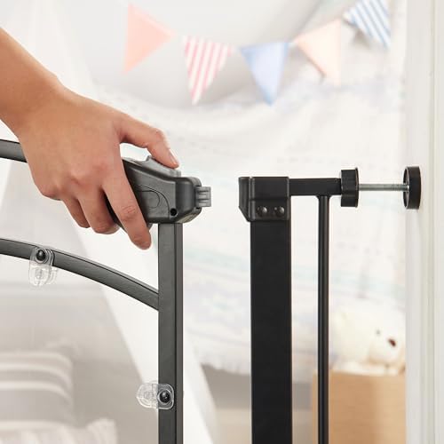Regalo Safety 29.5"-37" Clear Panel Baby Gate, Bottom of Stairs & Doorways - Image 5
