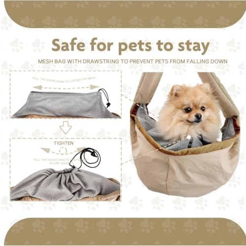 Dog Carrier Sling for Small Dogs & Cats, Puppy Sling Bag - Image 5