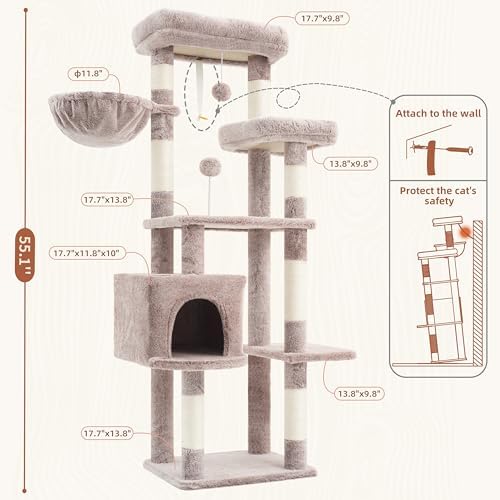 Gitelsnour 55.1'' Cat Tree Tower - Image 7